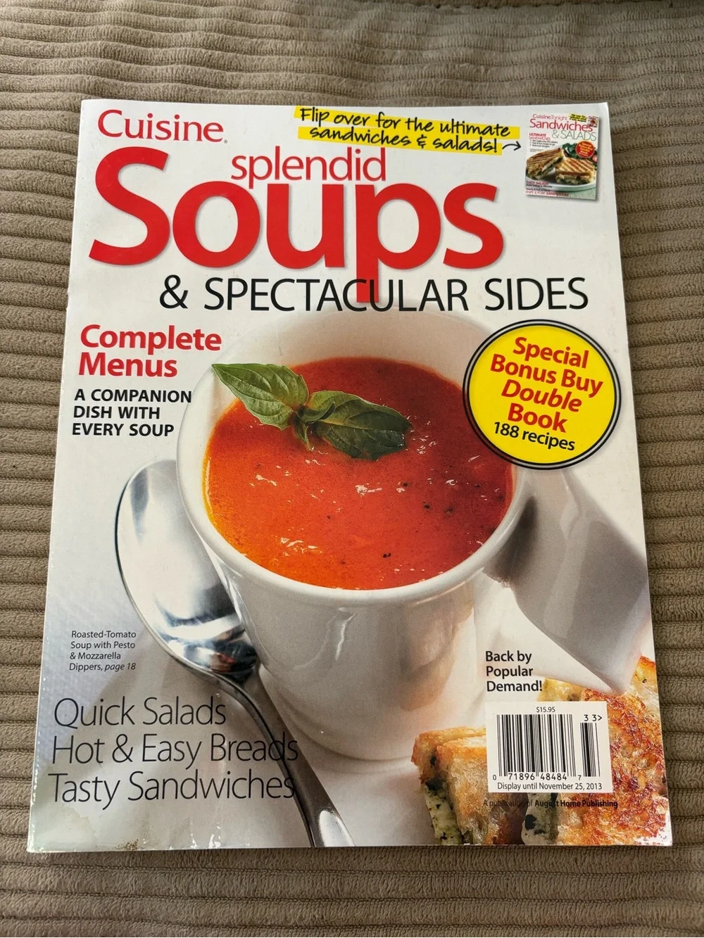 Splendid Soups & Spectacular Sides + Sandwiches & Salads - 188 Recipes (2013)